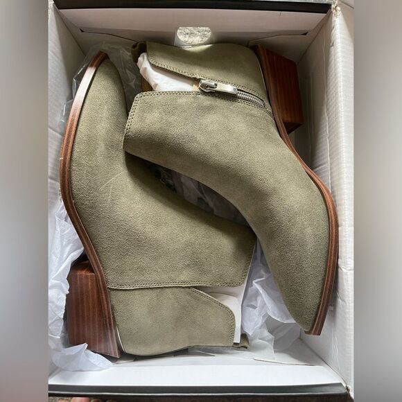 NINE WEST FOOTWEAR Women's Yerly Ankle Boot dark green size 7,5M - Picture 2 of 4